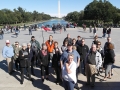 Une photo prise devant le Washington Monument